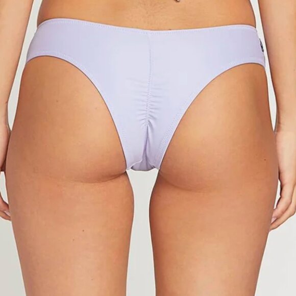 Volcom Simply Solid Cheeky Black Bikini Bottom NWT - Picture 2 of 14